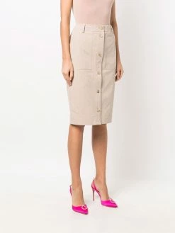 Moschino button-up midi skirt