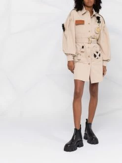 Moschino Safari gabardine shirt dress