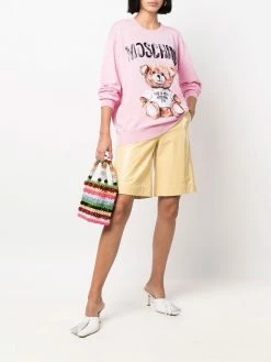 Moschino teddy print jumper