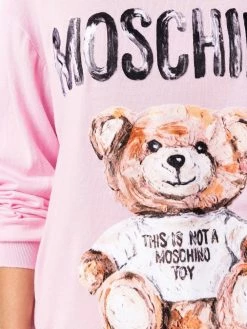 Moschino teddy print jumper