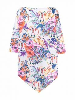 Moschino floral-print drawstring T-shirt