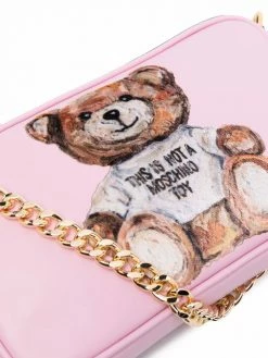 Moschino teddy bear-print clutch bag