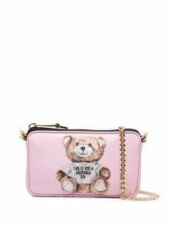Moschino teddy bear-print clutch bag