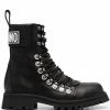 Best reviews of ๐ฏ Moschino Rear logo patch ๐ฅพ boots ๐ 1 Moschino rear logo-patch boots