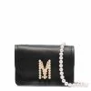 Moschino logo embellished shoulder bag