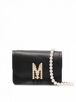 Moschino logo embellished shoulder bag