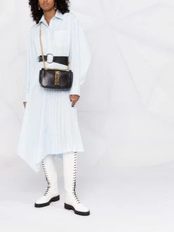 Moschino lizard-effect leather shoulder bag