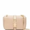Moschino lizard-effect leather satchel bag