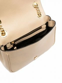 Moschino lizard-effect leather satchel bag