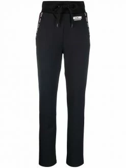 Moschino logo-print drawstring track pants