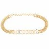 Moschino logo-plaque chain-link bracelet