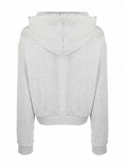 Moschino logo-patch pullover hoodie