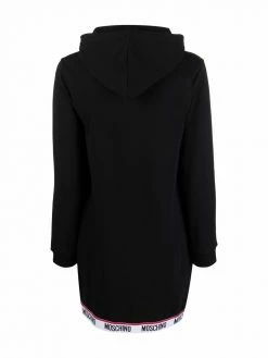 Moschino logo-print hoodie dress