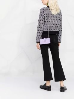 Moschino number-print button-up cardigan