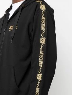 Moschino logo-tape detail hoodie