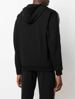 Moschino logo-tape detail hoodie