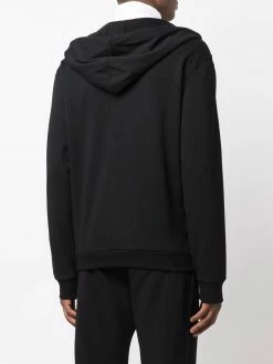 Moschino logo-tape zipped hoodie
