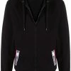 Moschino logo-tape zipped hoodie