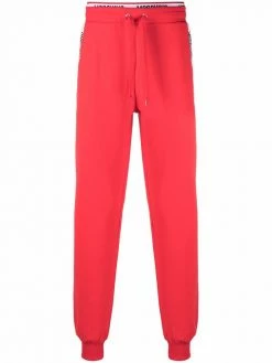 Moschino tape-detail slim joggers