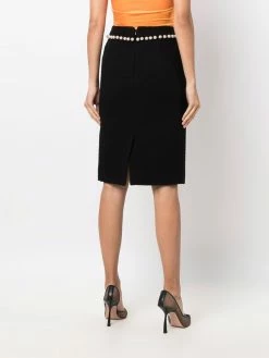 Moschino pearl-layered pencil skirt