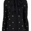 New ๐ Moschino Teddy Bear embroidered pussy bow blouse ๐ 1 Moschino Teddy Bear-embroidered pussy bow blouse
