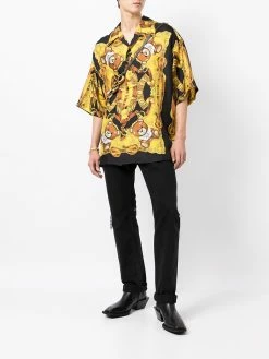 Moschino Teddy Bear-print silk shirt