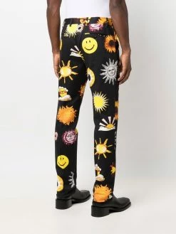 Moschino graphic-print tailored trousers