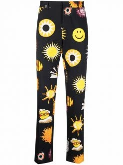 Moschino graphic-print tailored trousers