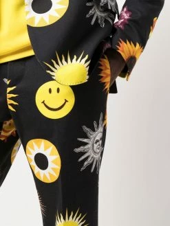 Moschino graphic-print tailored trousers