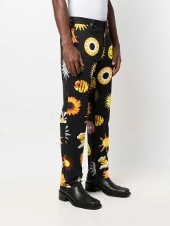 Moschino graphic-print tailored trousers