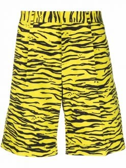 Moschino zebra-print track shorts