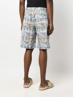 Moschino leaf-print knee-length shorts