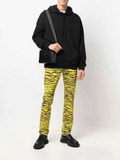 Moschino zebra-print slim-fit jeans