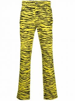 Moschino zebra-print slim-fit jeans