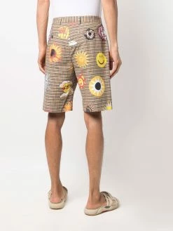 Moschino all-over logo check bermuda shorts