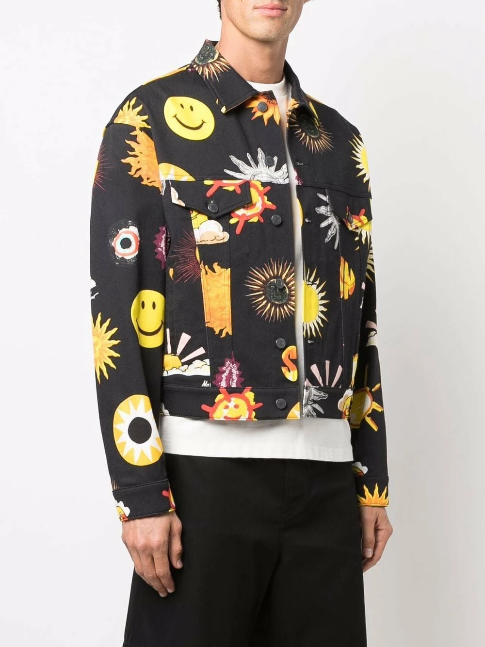 Coupon ๐ Moschino Sun print denim jacket ๐ฏ 5 Moschino sun print denim jacket