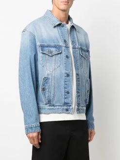 Moschino embroidered logo denim jacket