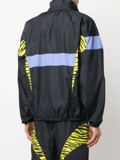 Moschino panelled zebra windbreaker