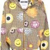 Moschino sun print plaid jacket