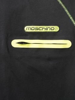 Moschino logo patch zip-pocket T-shirt