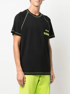 Moschino logo patch zip-pocket T-shirt