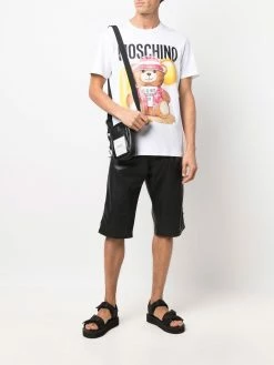 Moschino teddy bear logo-print cotton T-shirt