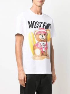 Moschino teddy bear logo-print cotton T-shirt