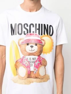 Moschino teddy bear logo-print cotton T-shirt