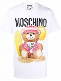 Moschino teddy bear logo-print cotton T-shirt