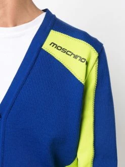 Moschino two-tone panelled cardigan