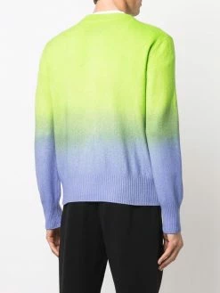 Moschino ombre logo print jumper