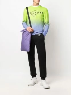 Moschino ombre logo print jumper