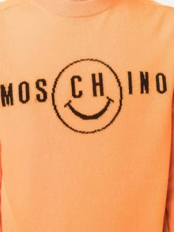 Moschino smiley face logo jumper
