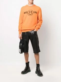 Moschino smiley face logo jumper